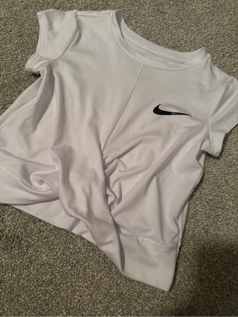 Nike kids Performance Tee with Black Swoosh